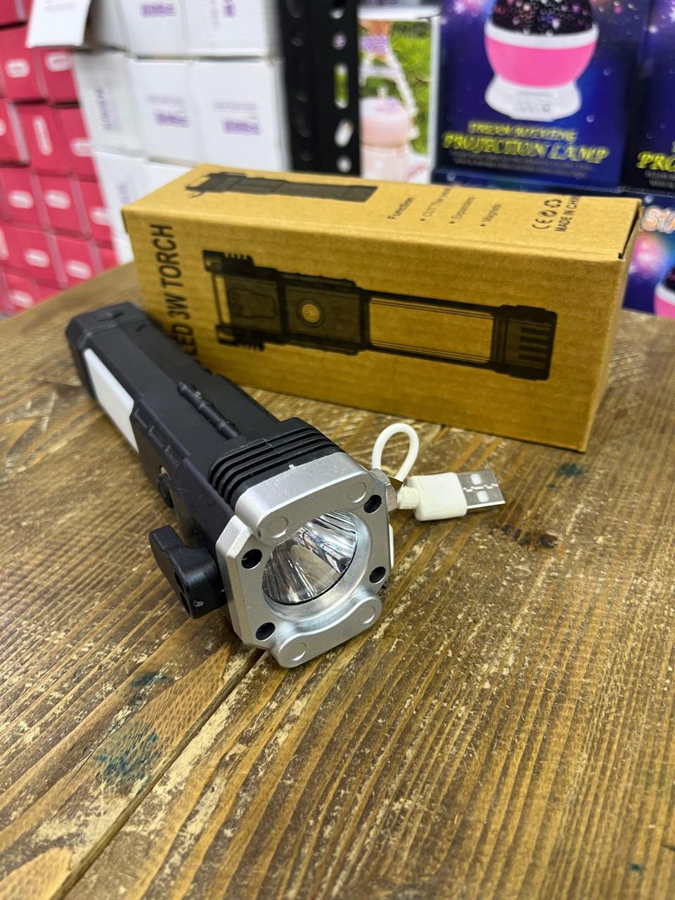 High Power LED Torch Light Rechargeable