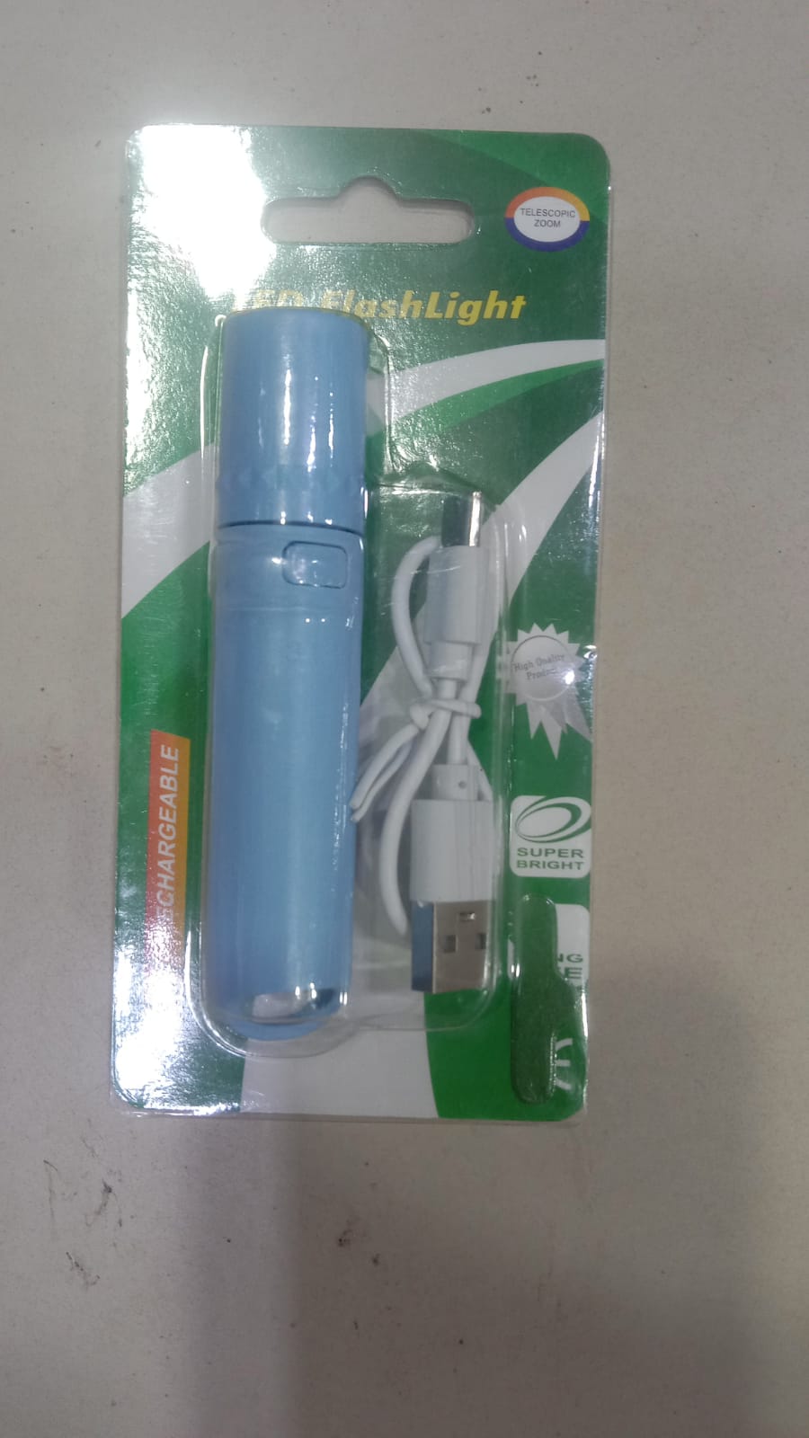Mini USB-C Rechargeable LED Flashlight