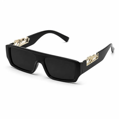 Leopard Logo Unisex Full-Rim Rectangular