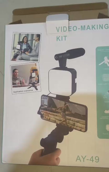 Vlogging Kit | Recording Setup with LED Light